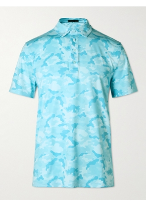 G/FORE - Camouflage-Print Tech-Jersey Polo Shirt - Men - Blue - S
