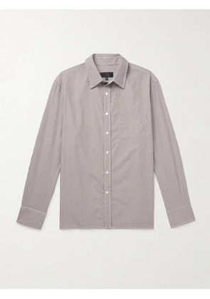 Nili Lotan - Finn Striped Cotton-Poplin Shirt - Men - Brown - S