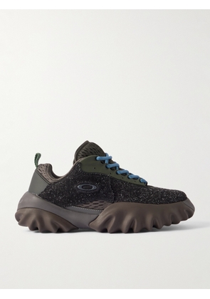 OAKLEY FACTORY - Rubber-Trimmed Suede Sneakers - Men - Brown - US 7