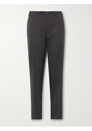 Canali - Slim-Fit Prince of Wales Checked Super 160s Wool Suit Trousers - Men - Gray - IT 48