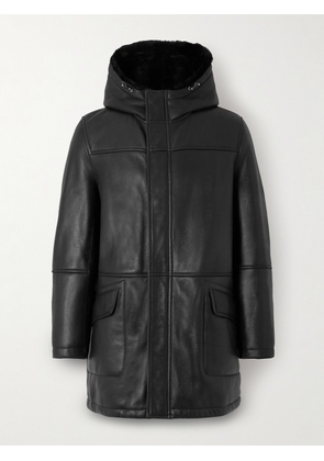 Yves Salomon - Shearling Hooded Coat - Men - Black - IT 46