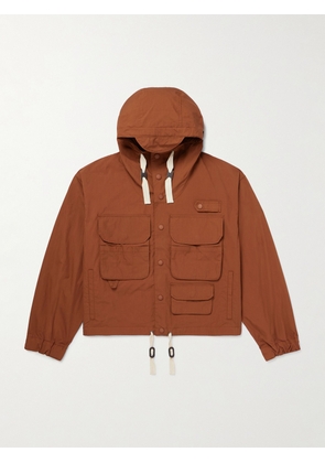 FrizmWORKS - Wading Cotton and Nylon-Blend Ripstop Hooded Parka - Men - Orange - S