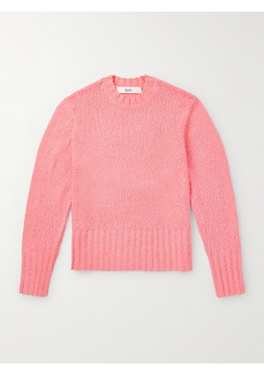 SÉFR - Orville Cotton-Blend Bouclé Sweater - Men - Pink - S
