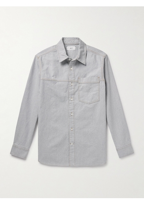 Mr P. - Canvas Overshirt - Men - Gray - XS