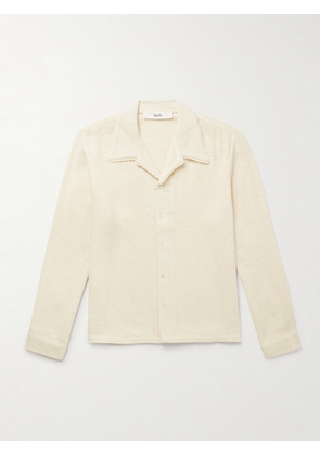 SÉFR - Jagou Camp-Collar Cotton-Blend Tweed Shirt - Men - Neutrals - S