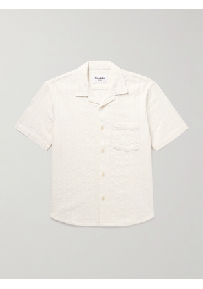 Corridor - Convertible-Collar Striped Cotton Shirt - Men - White - S