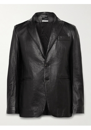 Enfants Riches Déprimés - Slim-Fit Crinkled-Leather Blazer - Men - Black - S