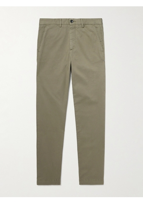 Mr P. - Slim-Fit Cotton-Twill Chinos - Men - Green - 30/32