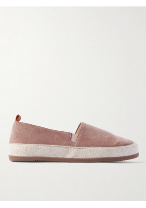 Mulo - Suede Espadrilles - Men - Pink - UK 6
