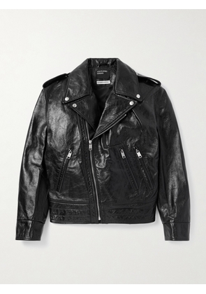 Enfants Riches Déprimés - Distressed Leather Biker Jacket - Men - Black - S