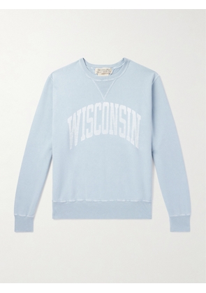 Remi Relief - Wisconsin Printed Cotton-Jersey Sweater - Men - Blue - S