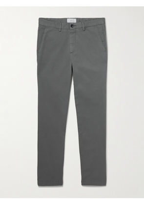 Mr P. - Slim-Fit Cotton-Twill Chinos - Men - Gray - 28/32
