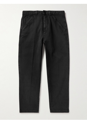 Slowear - Tapered Cotton-Blend Canvas Trousers - Men - Gray - UK/US 28
