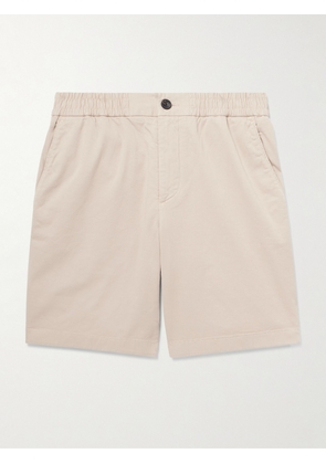 Mr P. - Straight-Leg Garment-Dyed Organic Cotton-Blend Twill Shorts - Men - Gray - 28