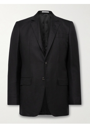Gabriela Hearst - Irving Slim-Fit Unstructured Wool, Silk and Linen-Blend Twill Suit Jacket - Men - Black - IT 46