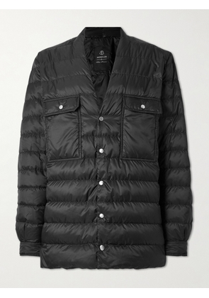 Rick Owens - Moncler Logo-Appliquéd Quilted Shell Down Jacket - Men - Black - IT 44