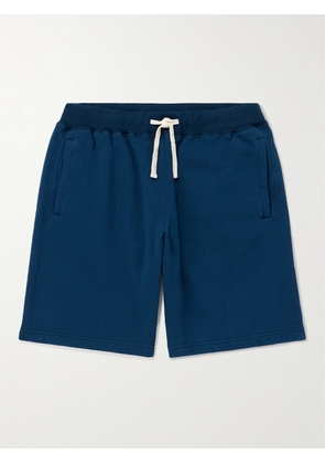 Beams Plus - Straight-Leg Cotton-Jersey Drawstring Shorts - Men - Blue - S