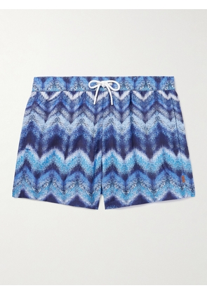 Missoni - Straight-Leg Mid-Length Striped Swim Shorts - Men - Blue - XS