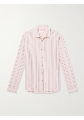 Orlebar Brown - Giles Slim-Fit Striped Cotton Shirt - Men - Pink - S