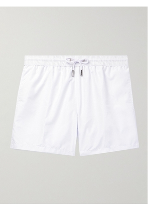 Thom Sweeney - Slim-Fit Mid-Length Swim Shorts - Men - White - XS