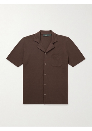 Slowear - Zanone Camp-Collar Cotton-Jersey Shirt - Men - Brown - IT 44