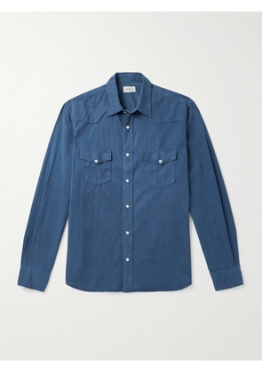 Hartford - Phoenix TENCEL™ Lyocell, Cotton and Linen-Blend Shirt - Men - Blue - S