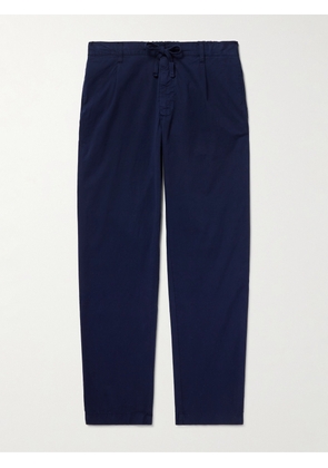 Hartford - Tanker Slim-Fit Straight-Leg Cotton Drawstring Trousers - Men - Blue - IT 46
