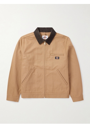 WACKO MARIA - Dickies® Corduroy-Trimmed Cotton-Canvas Jacket - Men - Brown - S