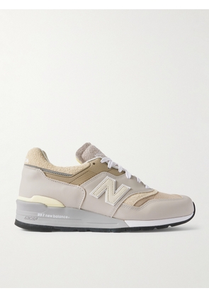 New Balance - MiUS 997 Rubber-Trimmed Suede and Mesh Sneakers - Men - Neutrals - UK 6
