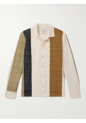 A Kind Of Guise - Atrato Patchwork Cotton-Canvas Shirt - Men - Brown - S