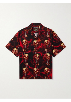 WACKO MARIA - 56 Tattoo Studio Camp-Collar Printed TENCEL™ Lyocell Shirt - Men - Red - S