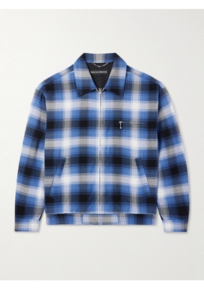WACKO MARIA - Checked Oxford Shirt Jacket - Men - Blue - S