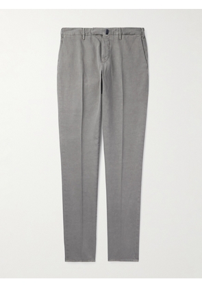 Slowear - Venezia 1951 Slim-Fit Straight-Leg Cotton and Linen-Blend Trousers - Men - Gray - IT 44