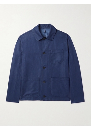Slowear - Venezia 1951 Cotton and Linen-Blend Twill Chore Jacket - Men - Blue - IT 44