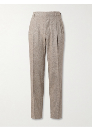 UMIT BENAN - Straight-Leg Wool and Cashmere-Blend Suit Trousers - Men - Neutrals - IT 46