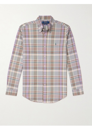 Polo Ralph Lauren - Button-Down Collar Checked Cotton-Twill Shirt - Men - Pink - XS