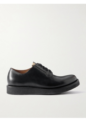 Visvim - G.P.O.-Folk Leather Derby Shoes - Men - Black - US 8