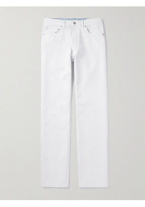Maison Margiela - Straight-Leg Coated-Cotton Trousers - Men - White - UK/US 28