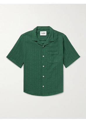 Corridor - Camp-Collar Cotton Shirt - Men - Green - S