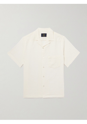 Portuguese Flannel - Mondego Convertible-Collar Textured Cotton Shirt - Men - White - XS