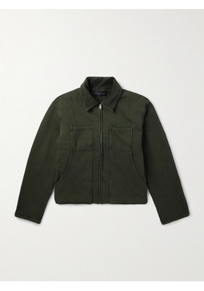 Les Tien - Utility Heavyweight Structured-Fleece Cotton-Jersey Jacket - Men - Green - S
