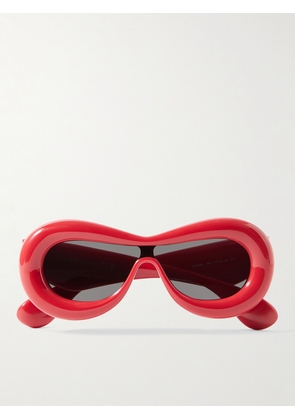 LOEWE - Round-Frame Acetate Sunglasses - Men - Red