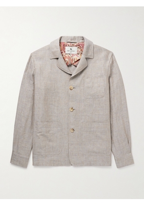 ETRO - Linen-Twill Overshirt - Men - Neutrals - IT 46