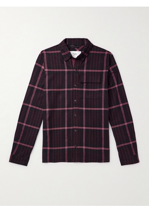 Aztech Mountain - Loge Peak Checked Brushed Cotton-Blend Flannel Shirt - Men - Pink - XS