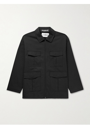 MANAAKI - Raranga Cotton-Twill Jacket - Men - Black - XS