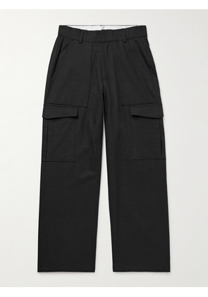 MANAAKI - Raranga Straight-Leg Cotton-Twill Cargo Trousers - Men - Black - UK/US 28