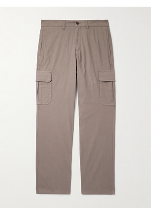 Mr P. - Edward Straight-Leg Organic Cotton-Blend Ripstop Cargo Trousers - Men - Brown - 28