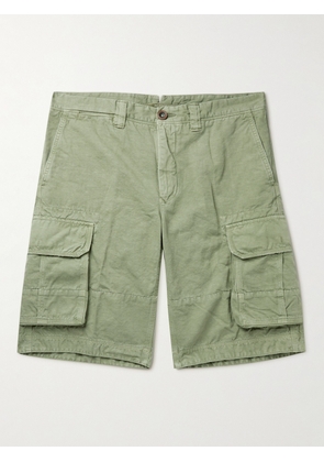 Slowear - Cotton and Linen-Blend Cargo Shorts - Men - Green - UK/US 30
