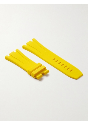 HORUS WATCH STRAPS - Tang 44mm Rubber Watch Strap - Men - Yellow