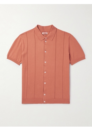 Baracuta - Horatio Striped Cotton Shirt - Men - Orange - S